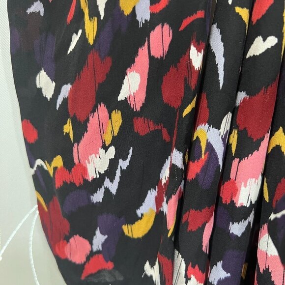 A.L.C. Black V-Neck Tianna Wrap Silk Midi Dress $695 - Picture 11 of 12